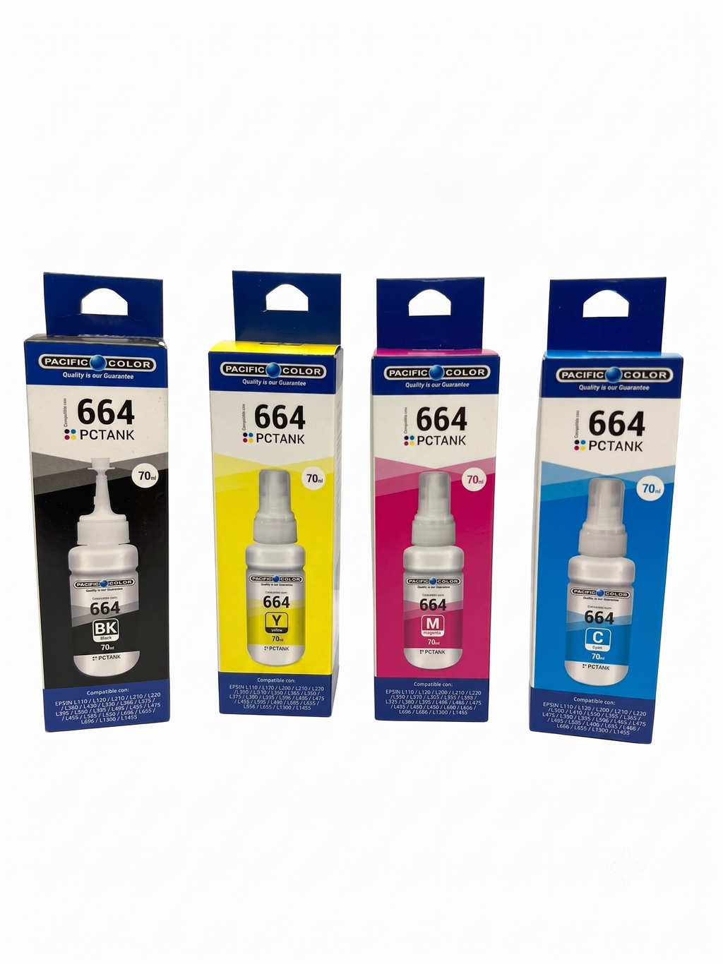 Pack X4 Tinta Alternativa Para Epson 664 Premium
