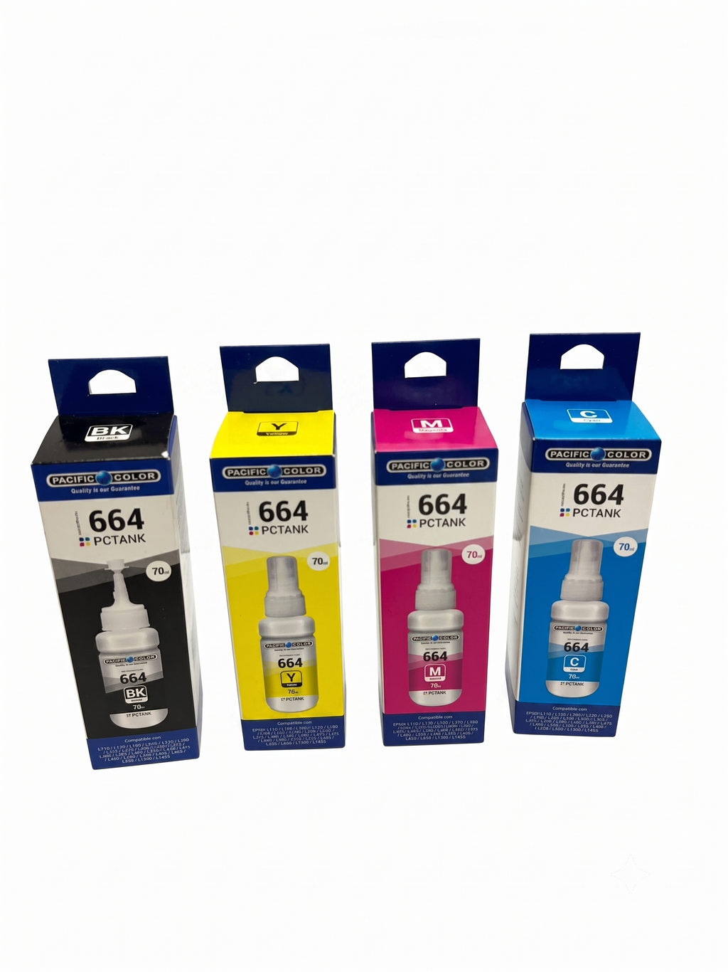 Pack X4 Tinta Alternativa Para Epson 664 Premium