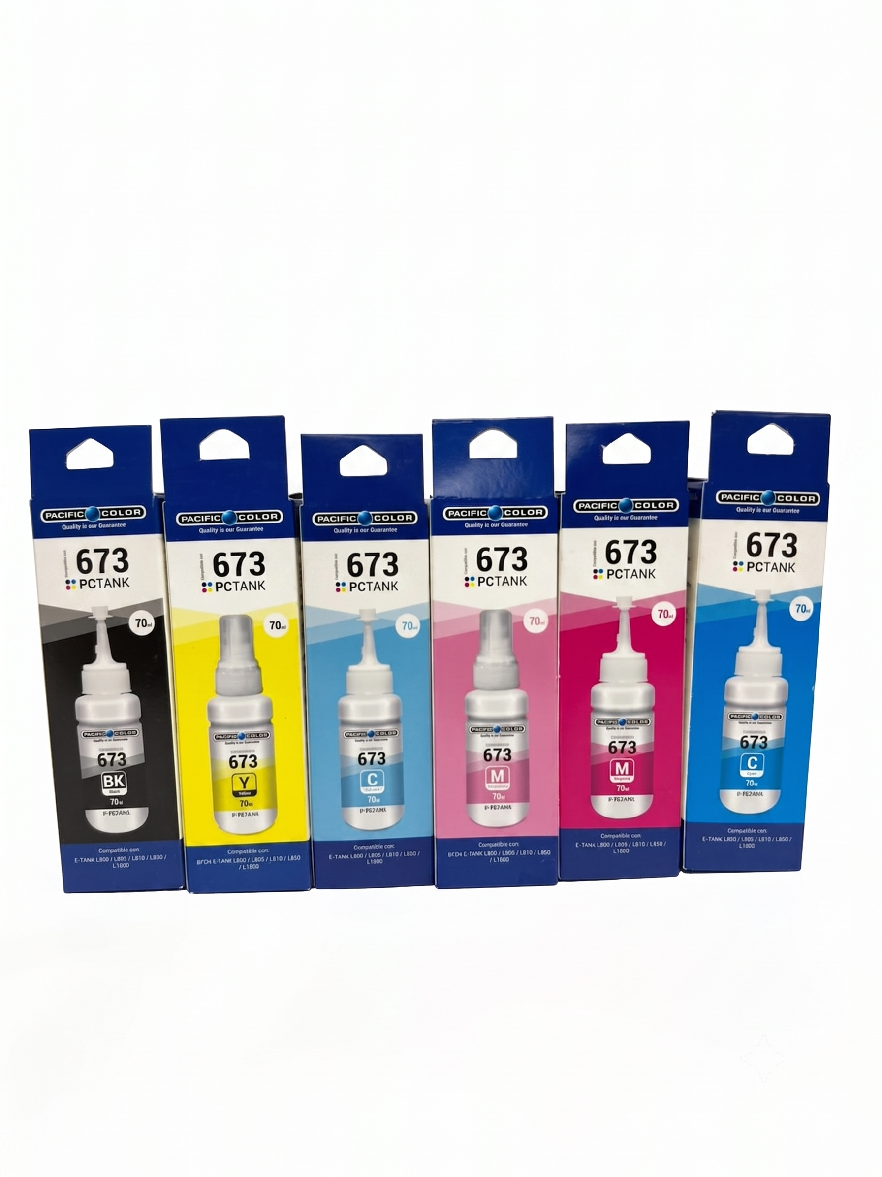 Pack X6 Tintas Alternativas Para Epson 673 premium