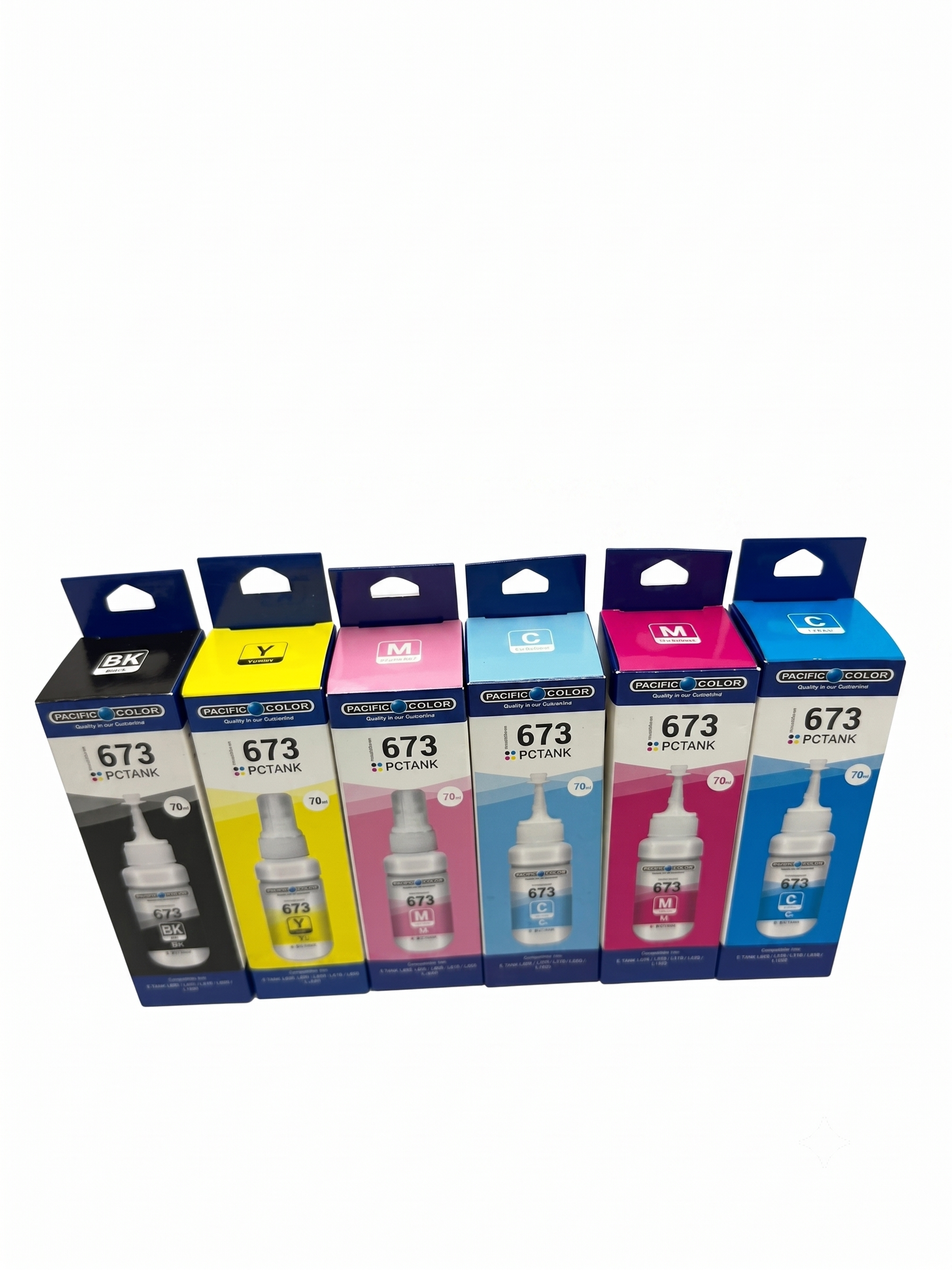 Pack X6 Tintas Alternativas Para Epson 673 premium