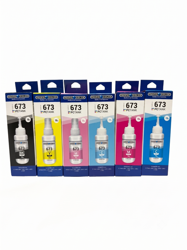 Pack X6 Tintas Alternativas Para Epson 673 premium