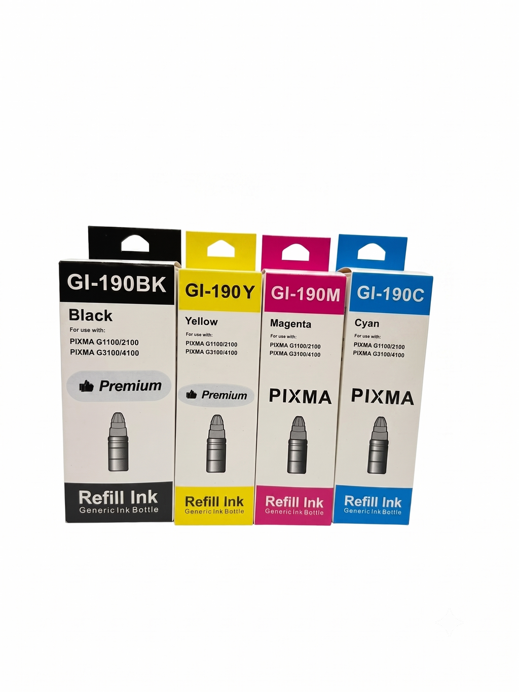 Pack x4 Tintas Alternativas Para Canon GI190