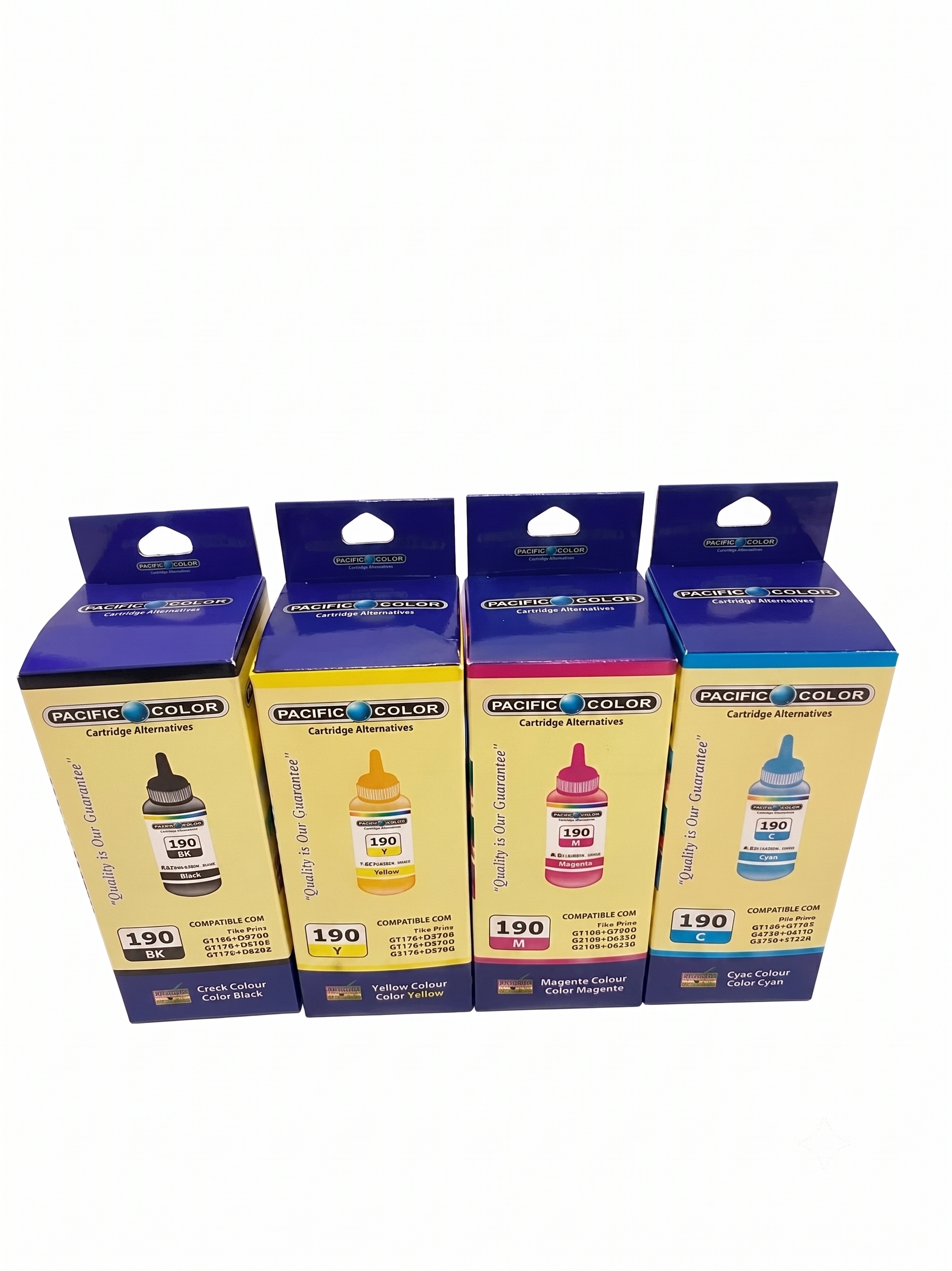 Pack x4 Tintas Alternativo Canon GI190 Premium