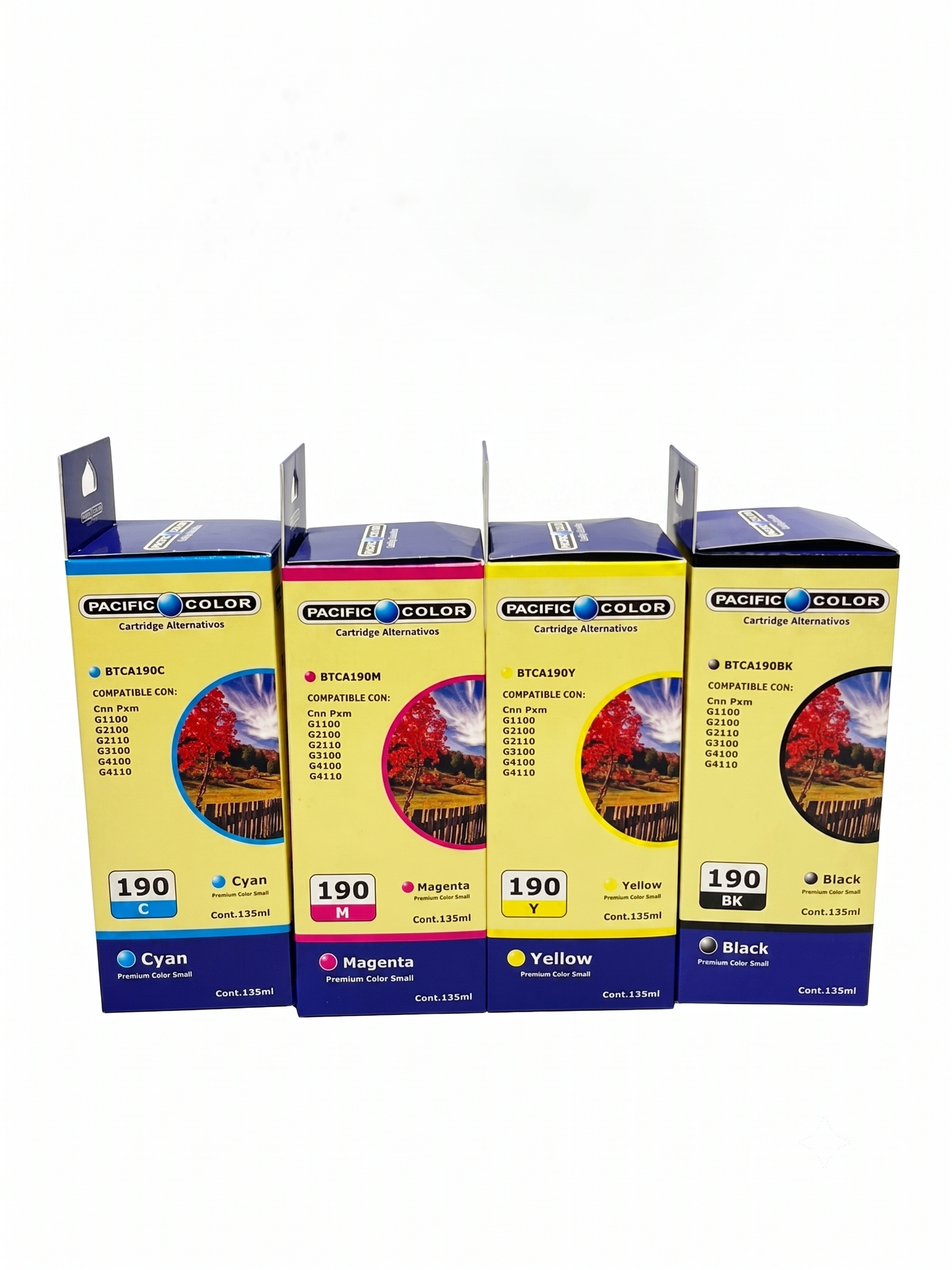 Pack x4 Tintas Alternativo Canon GI190 Premium
