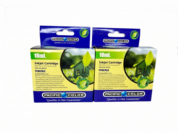 Pack x2 Cartuchos Alternativos HP 667XL TRICOLOR Y BK  36ML