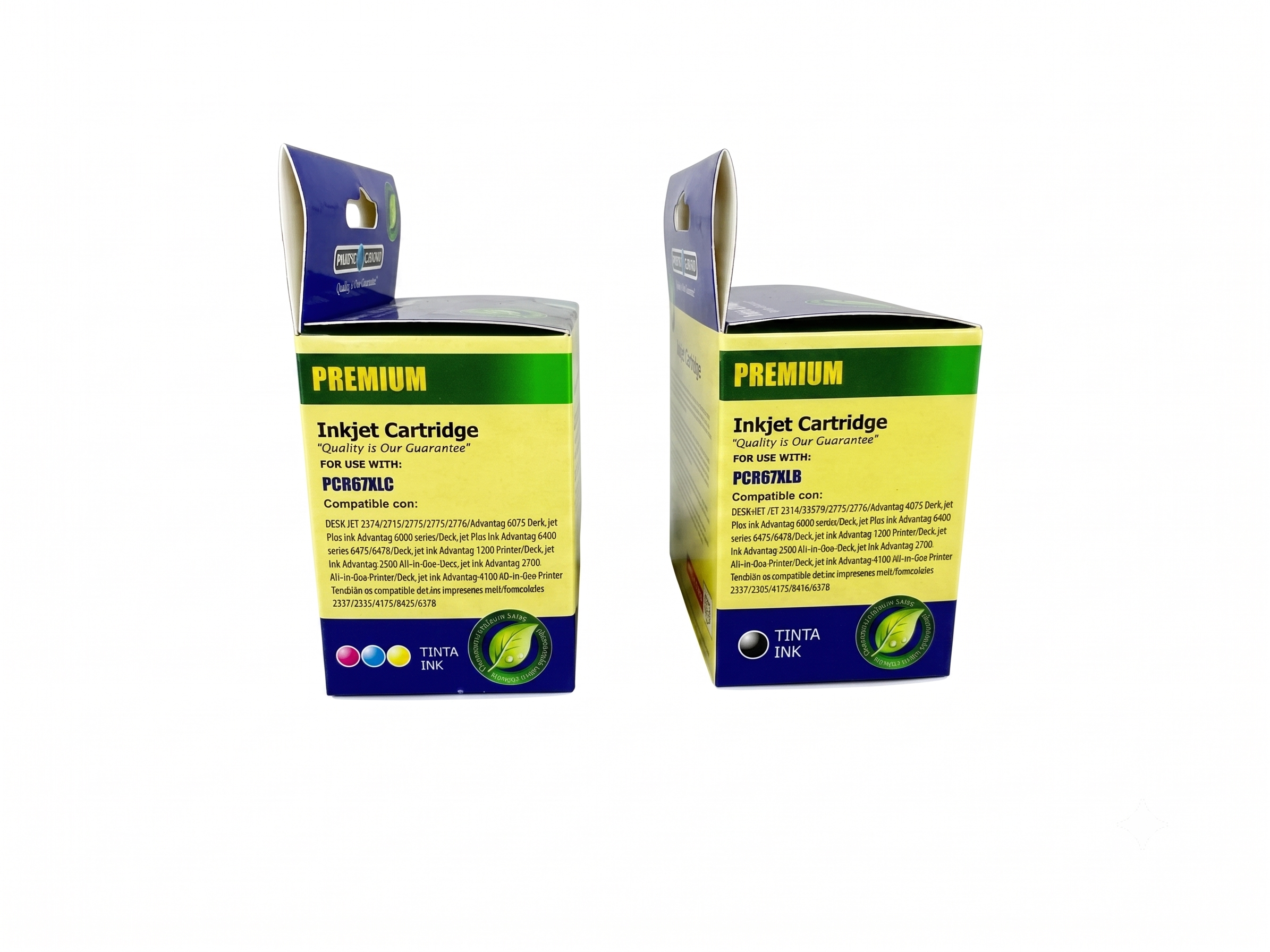 Pack x2 Cartuchos Alternativos HP 667XL TRICOLOR Y BK  36ML