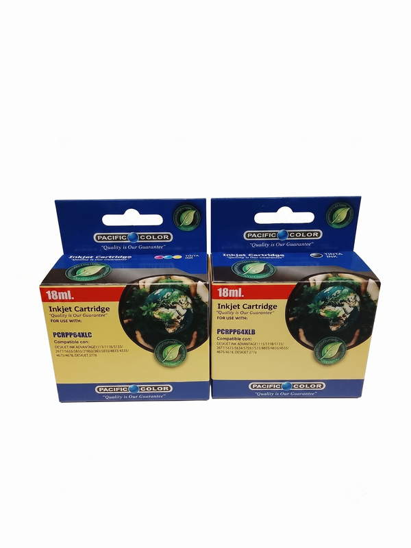 Pack de 2 Cartuchos Alternativos Para HP 664xl Tricolor/Black 36Ml