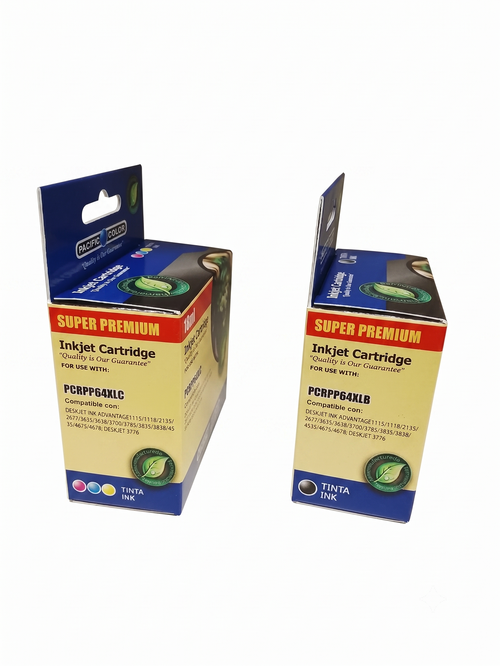 Pack de 2 Cartuchos Alternativos Para HP 664xl Tricolor/Black 36Ml