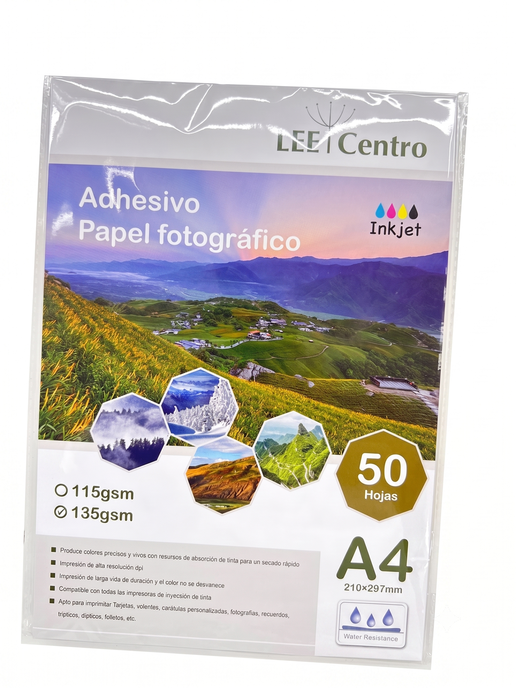Papel adhesivo de 135gms  A4/50H Torontograf