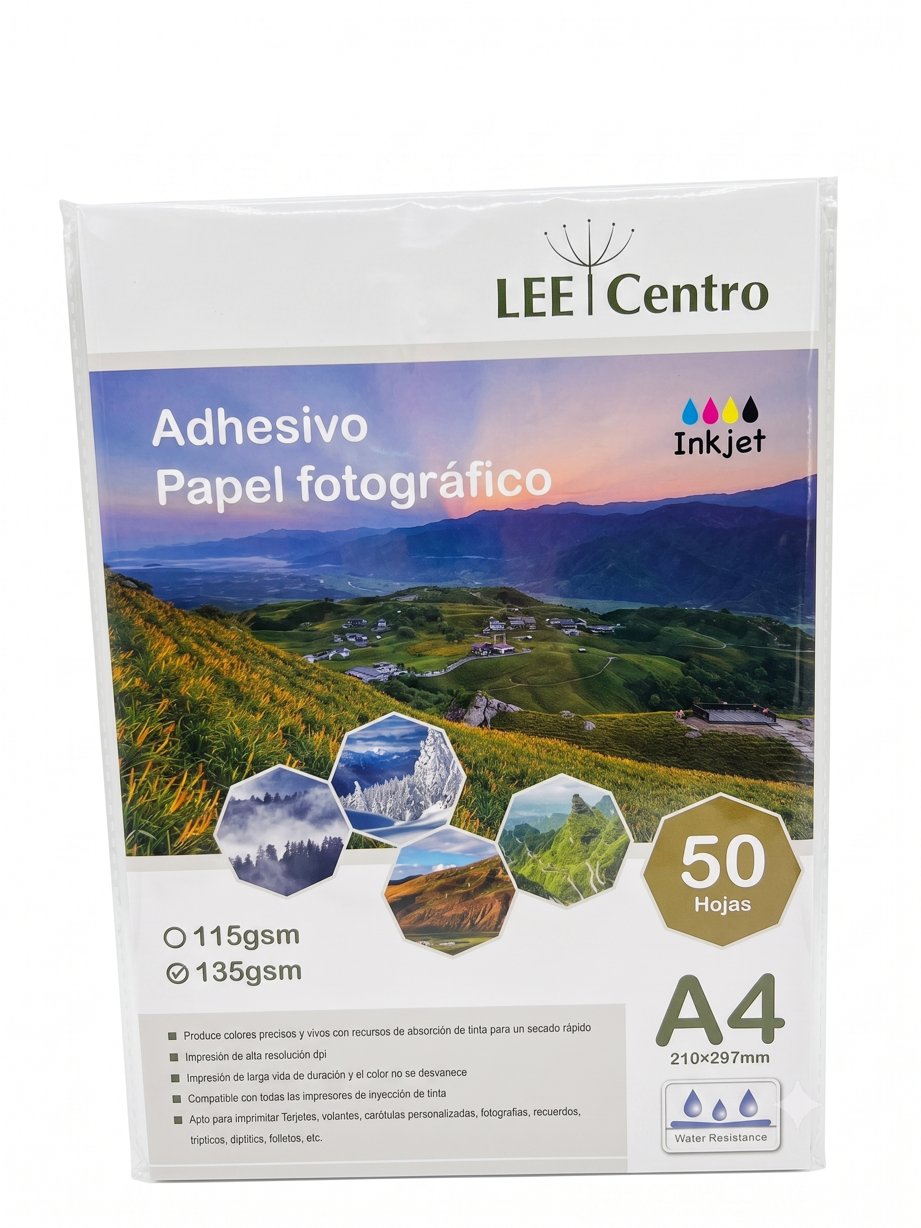 Papel adhesivo de 135gms  A4/50H Torontograf