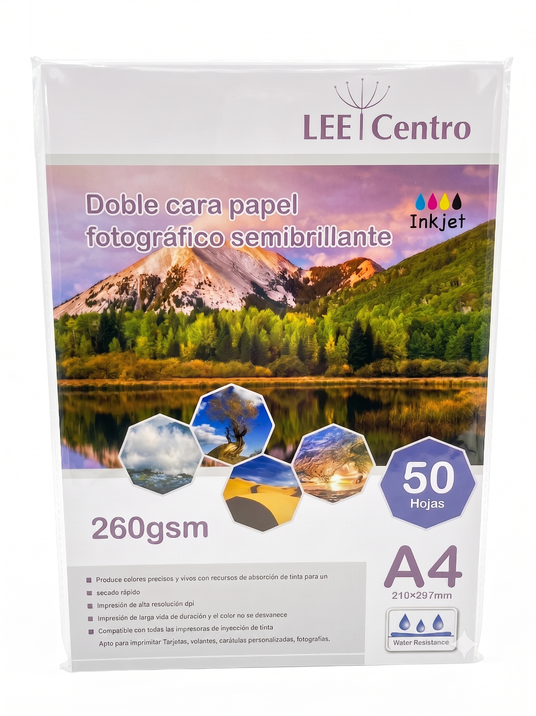 Papel Doble cara Semibrillo 260gms A4/50H torontograf