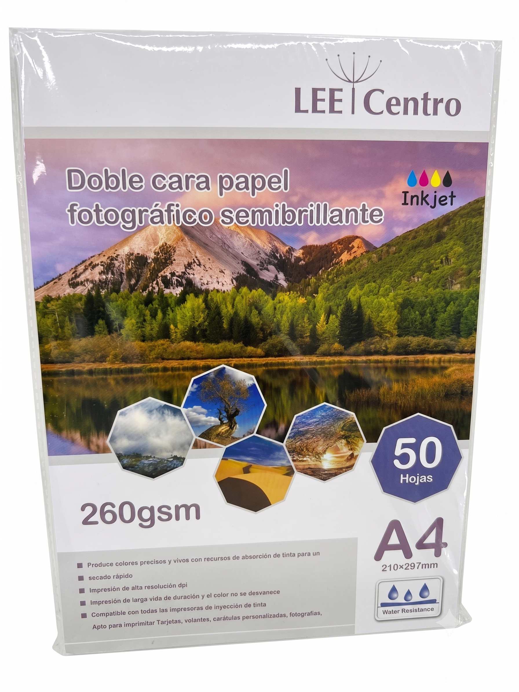 Papel Doble cara Semibrillo 260gms A4/50H torontograf