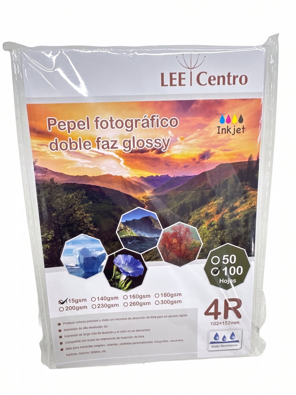 Papel Fotográfico Doble Faz de 115gms 4R/100H Torontograf
