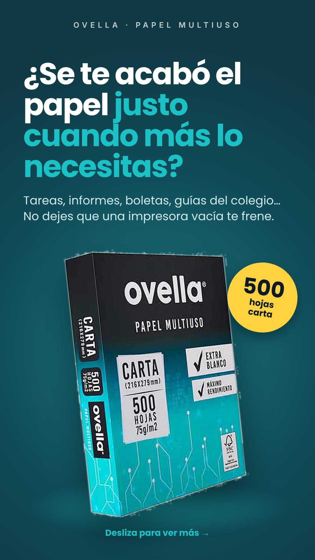 Resma Papel Carta 500 Hojas – Blanco Multiuso